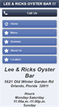 Mobile Screenshot of leeandricksoysterbar.com